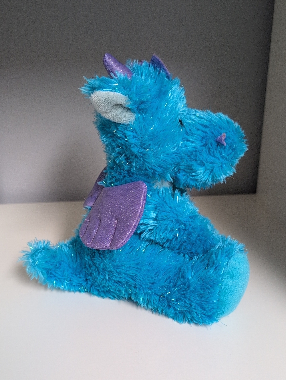 Russ Shining Starts Dragon EUC Vintage Y2K Collectible Plush Blue And Purple - Picture 5 of 7